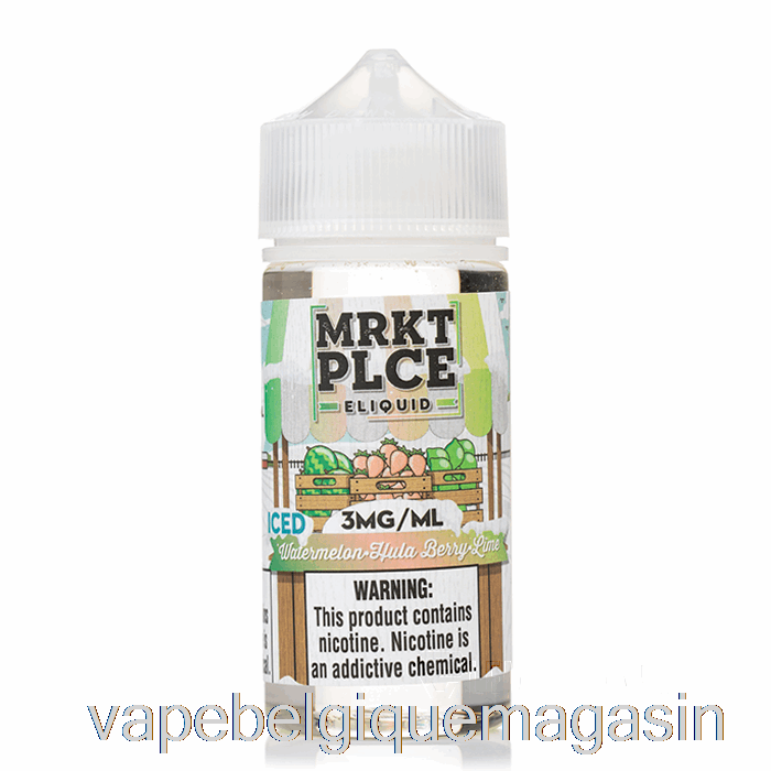 Vape Shop Bruxelles Pastèque Glacée Hula Berry Lime - Mrkt Plce - 100ml 0mg